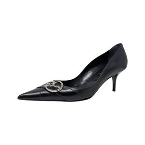 Dior Vintage Galliano Era Diva Pointed Toe Kitten Heel Pump Logo Y2K 37.5 | 7.5